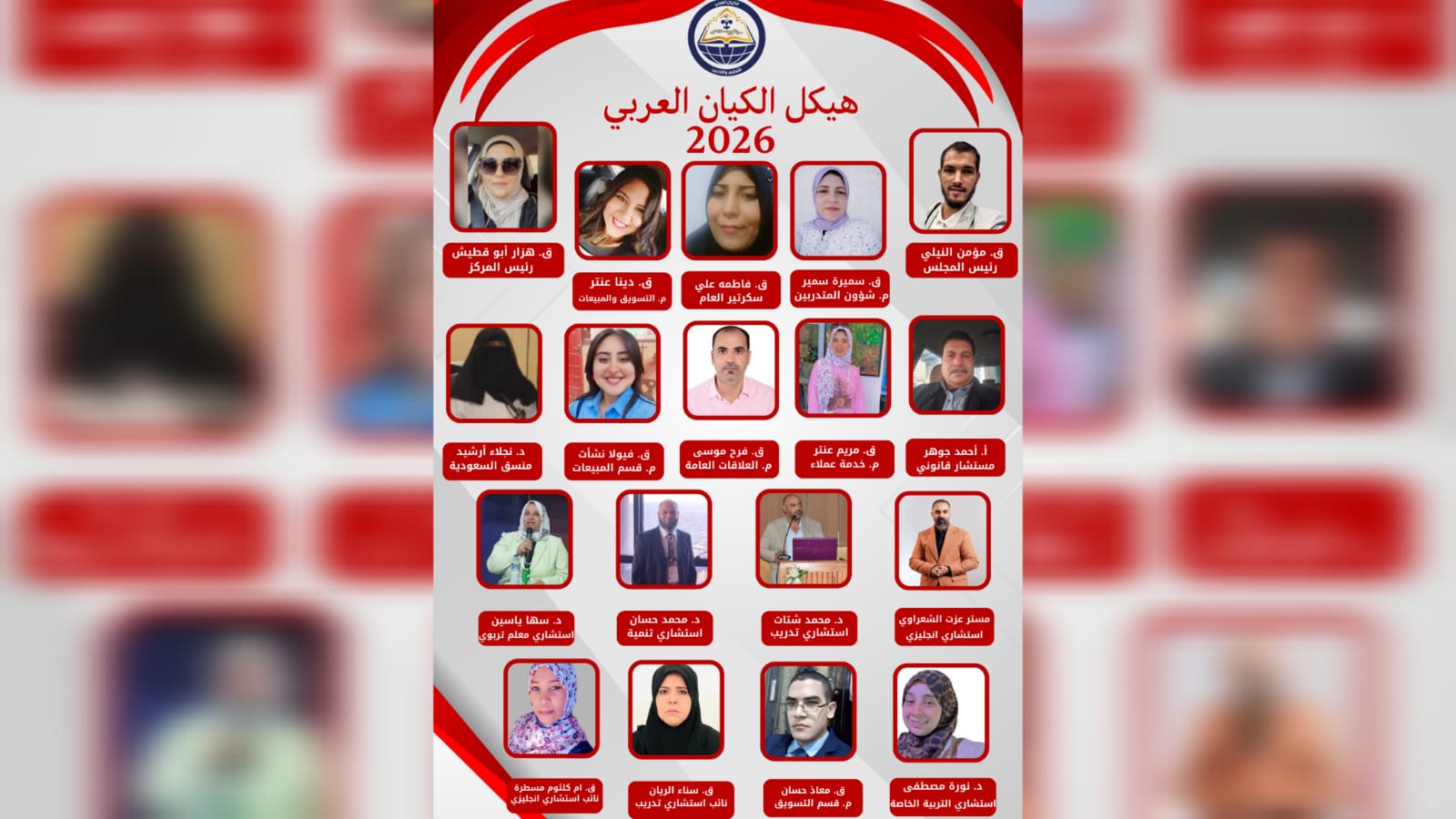 هيكل الإدارة العامة | الكيان العربي – 2026